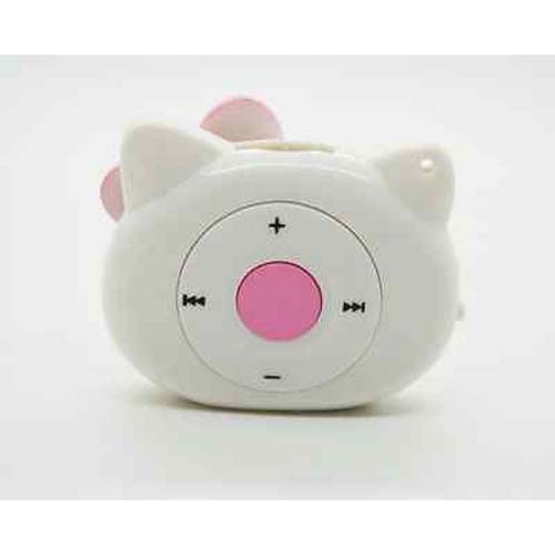 Hello Kitty Shaped Mini Mp3 Music Player With Earp